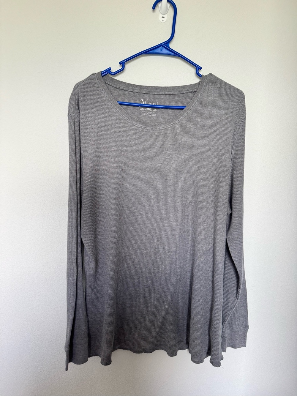 Neutral Gray Long Sleeve Lightweight Knit Top